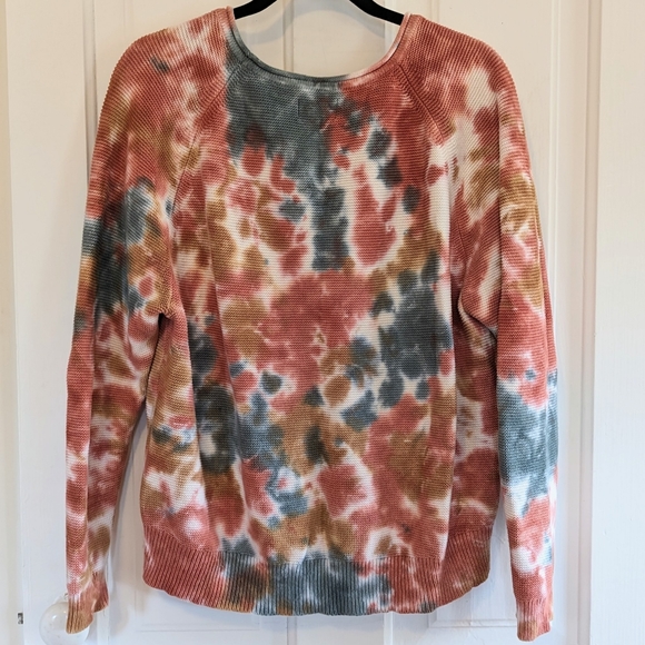 Lou & Grey Loft Cotton Tie Dye Sweater Size Small - Picture 3 of 5